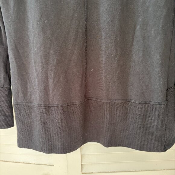 Athleta women's Pranayama Wrap open cardigan sweater XS black soft long sleeve - Picture 6 of 8